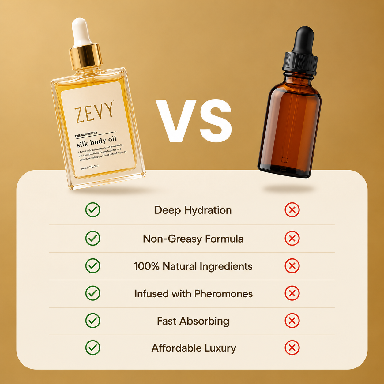 Zevy® Silk Body Oil